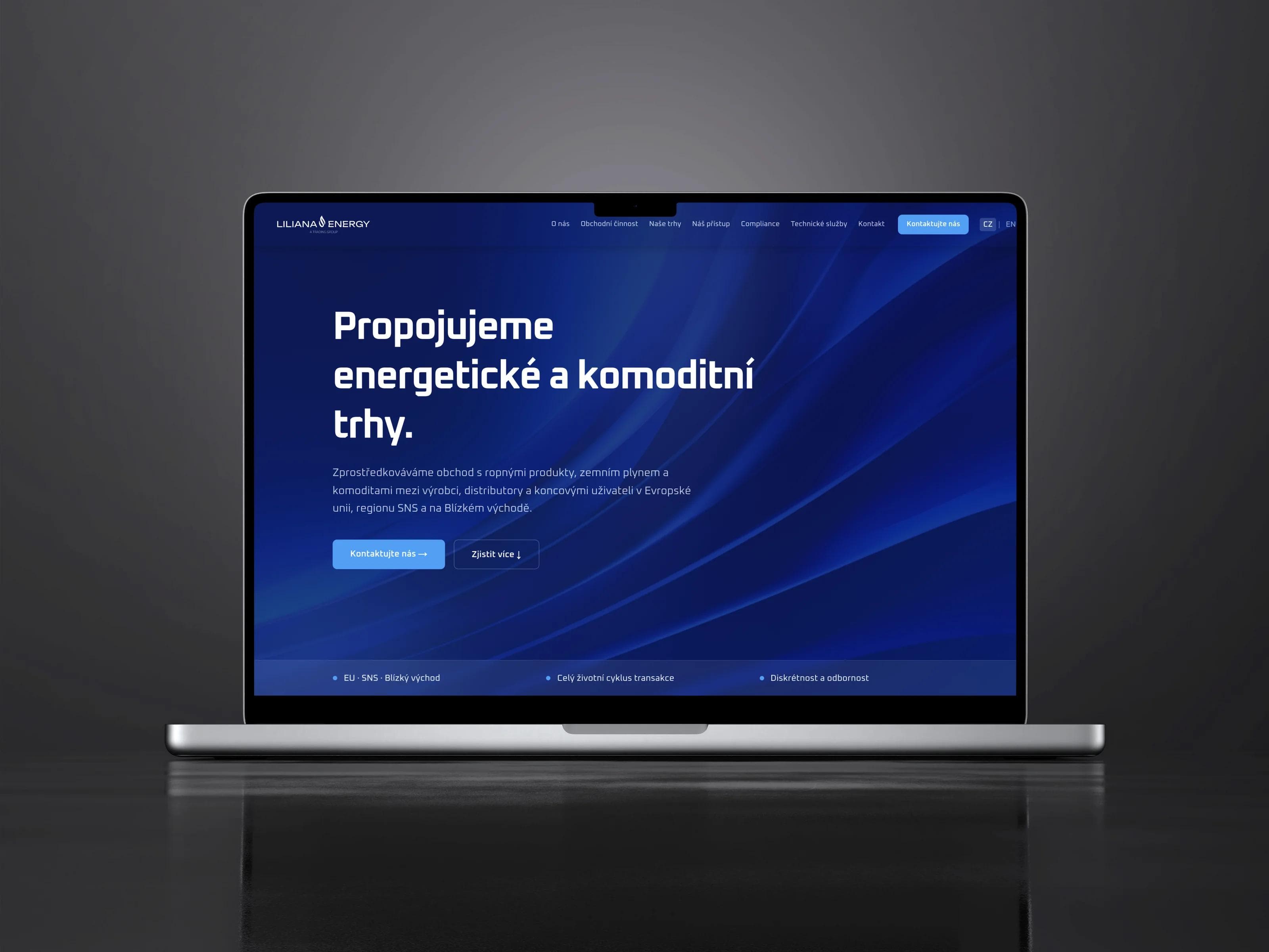 Liliana Energy Group – Web pro zprostředkovatele obchodu s energiemi a komoditami