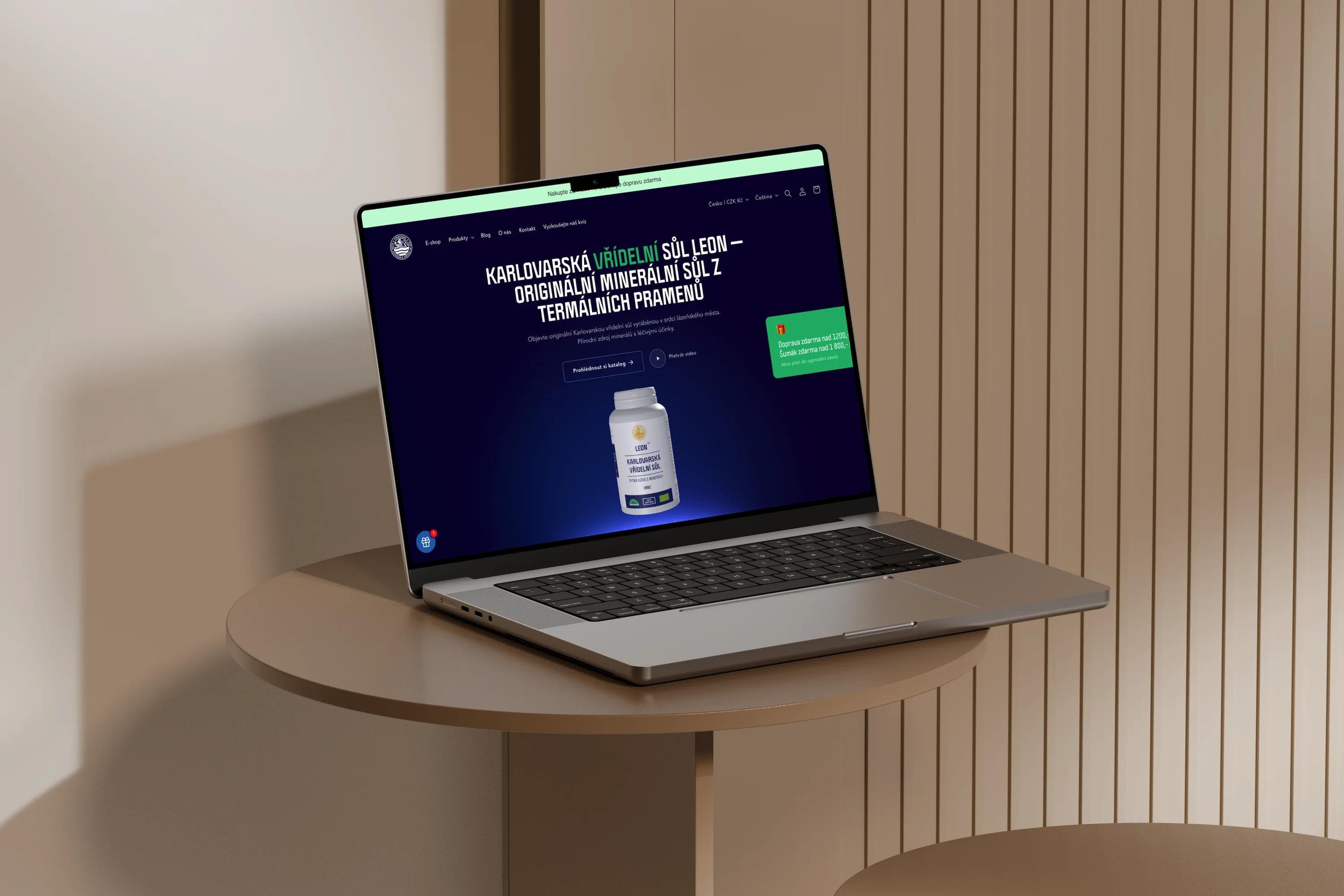 Karlovarská vřídelní sůl – E-shop na Shopify ve čtyřech jazycích
